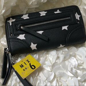 FINAL SALE ⚠️ Mix No. 6 Star Faux Leather Wristlet